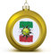 Goldener Tennisball Sport Italien Nationen Flagge Xmas Ball Ornament - Italien Flagge Weihnachtskugel Hängende Ornamente Andenken Souvenir für Weihnachtsbaum Dekoration Saisonal Party Supplies