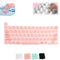 Keyboard Film for Nail Art, Long Nail Keyboard Cover, Full-Size Nail Art Laptop Keyboard Cover Silicone Keyboard Cover for Nail Art, for Laptop Notebook (pink,Round Shape)