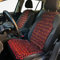 Lavalis Handgefertigter Autositzbezug Braun & Orange aus Holzperlen, Rückenmassage, belüftete Matte, Komfort für LKW-Fahrer, Auto-Sitz Sitzauflage mit Holzkugeln-Massage, Universelle Passform, 1 Stück