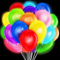 YOUYIKE 40 Stück 12 Zoll Leuchtende Led Ballons, Einfarbig, gemischte Farben, kein Muster, mit bunten Lichtern, für Party, Geburtstag, Hochzeit, Festival, Weihnachten, Karneval, Decorations