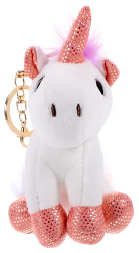 ifundom Porte-Clés Porte-Clés Portefeuille Porte-Clés Jouets pour Enfants Porte-Clés en Peluche Adorable Porte-Clés Peluche Licorne Pendentif Suspendu