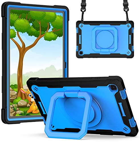 Custodie per tablet Caso Compatible with Samsung Galaxy Tab A7 10.4 2020 T500 / T505 / T507 Tre-in-one Bishy Duty Duty Duty Duty Duty Robusto, antipolvere a prova di 360 gradi Ruotatore multi-funzione