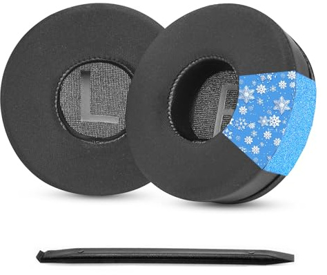 YDYBZB Cooling Gel Earpads Replacement Compatible with House of Marley Positive Vibration 2 Headset Ear Pads Ear Cushions Ice Silk Fabric Memory Foam Black