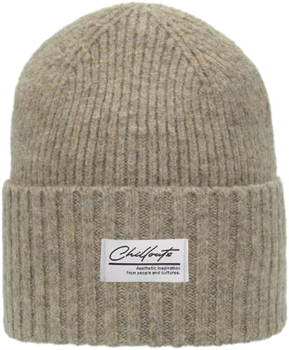 CHILLOUTS Agneta Beanie Strickmütze Umschlagmütze Damen/Herren - mit Schirm Herbst-Winter Herbst Winter