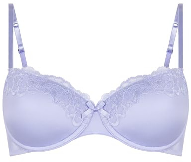 HUNKEMÖLLER Vorgeformter Bügel-BH Lace & Shine - Baby Lavender - 80C
