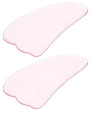 BETOOKY 2pcs Synthetic Crystal Triangular Massage Sticks for Face and Eye, Reducing Friction and Soothing Puffiness, Beautifully Polished Beauty Gadgets for Daily Care and Makeup Bag