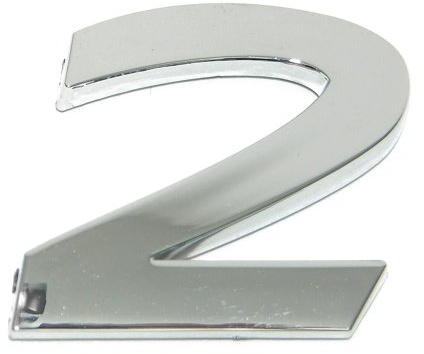 3D Car-Logo, Zahl 2