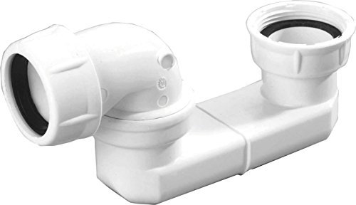 Nicoll 0203250 - Sifone per vasca da bagno, uscita orizzontale, 360° 207