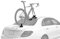 Seasucker Talon 1-Bike Fork-Mount Rack with 1 Rear Wheel Strap - Black, 9 mm