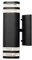 Konstsmide Wandleuchte Modena | schwarz | modern | outdoor | GU10-Fassung | 7516-750