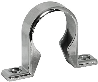 FloPlast CW35 CW35-40MM Chrome Style ABS Waste Pipe Clip (Pack 3), Silver
