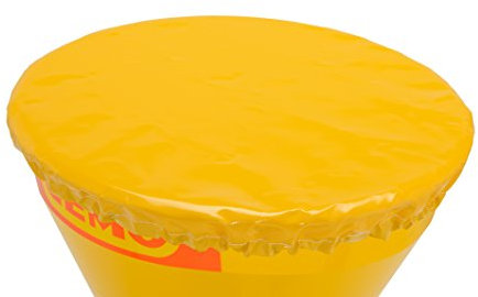 CEMO 10021 Abdeckung für Streuwagen, gelb, 50 L