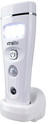 XtraLite nitesafe slim Capteur avec 4 fonctions LED Veilleuse Rechargeable, Lampe de poche et lumière travail xl20750