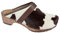 MB Clogs Original Schwedenclogs, Holzclogs, Kuhhaarclogs, Fellclogs, weiß/braun