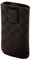 Hama Handy-Sleeve Velvet Pouch Karo Groesse L braun
