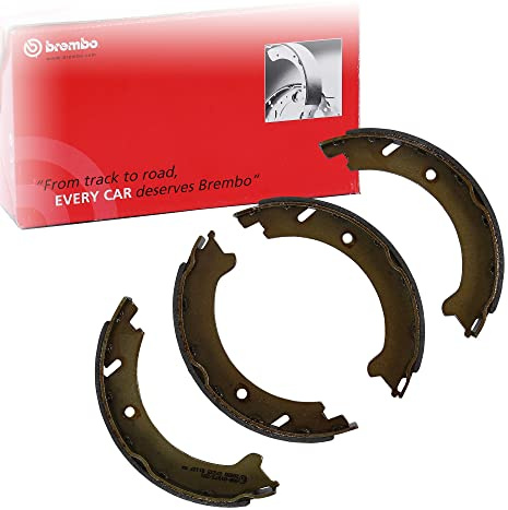 Brembo S86509 Bremsbacken für Handbremsen, Anzahl 4 | Kompatibel mit: VOLVO 850, 850 Kombi, C70 I Cabriolet, C70 I Coupe, S70, S90 I, V70 I, V90 I Kombi