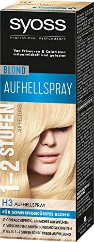 Syoss H3 Blond Aufhellspray Stufe 3, 3er Pack (3 x 125 ml)