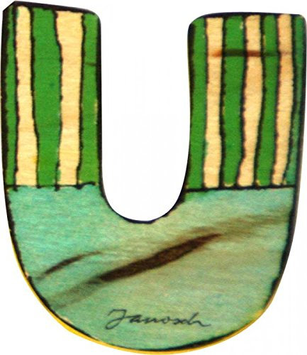 Janosch Holz Buchstaben 6cm (Buchstabe U)