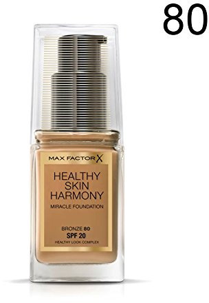 2 x Max Factor Healthy Skin Harmony Miracle Foundation - 80 Bronze