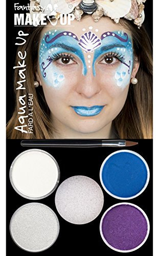 Hesse & Voormann Aqua Make Up 4er Picture Pack Verschiedene Designs 4 Farben Schwämmchen Karneval (Meerjungfrau)
