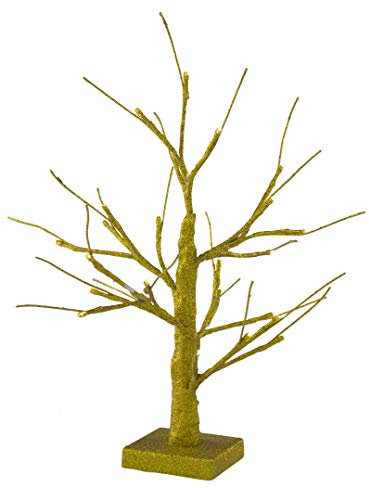 DARO DEKO Lichter-Baum 45 cm hoch mit 24 LED Gold