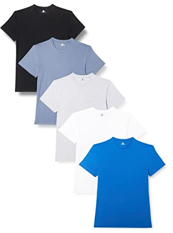 Lower East Herren-T-Shirt mit kurzem Ärmel,Rundhalsausschnitt,SRXL