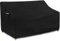 Dokon Housse Banc de Jardin 3 Places Imperméable, Tissu Oxford 420D, Coupe-Vent, Anti-UV Housse de Protection pour Canapé Extérieur avec Grilles D'aération (163x66x63/89cm) - Noir