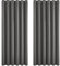 Deconovo Super Soft Thermal Insulated Eyelet Blackout Curtains Bedroom 90 x 108 Inch Dark Grey 2 Panels