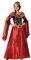 Atosa disfraz reina medieval rojo infantil 5 a 6 años