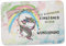 Sunnywall Bettvorleger mit individuellem Text - Badematte Badteppich Badvorleger Kinderzimmer 59 x 40 (56-Einhorn)
