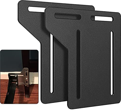 Goodgoods Bett-Adapter-Umwandlungsplatte, Bettgestell-Halterungen, Adapter für Kopfteil, extra robust, Set mit 2 Halterungen mit Hardware-Modifikationsplatte