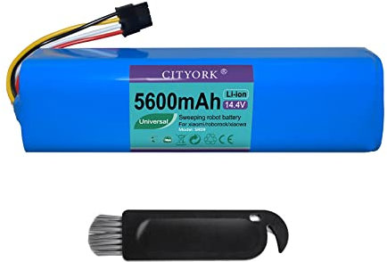 CITYORK 5600mAh Batería para Xiaomi Roborock S50 S51 S5 S6 S7 MAX/MaxV, para Dreame L10 L10s D10s D10 Ultra/Plus/Pro,para Dreame Z10 D9 F9 Max/Pro,para Dreame Xiaomi S10 S20, X10+ X20+ P2008-4S2P-MMBK
