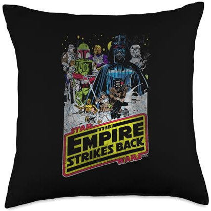 Star Wars: The Empire Strikes Back Illustrated Poster Throw Pillow