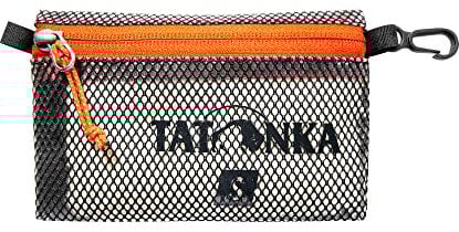 Tatonka Reißverschlusstasche Zip Pouch - Flache Aufbewahrungs- und Dokumententasche in verschiedenen Größen und als Set - durchsichtig, wasserfest und robust , black, S (15 x 10 cm)