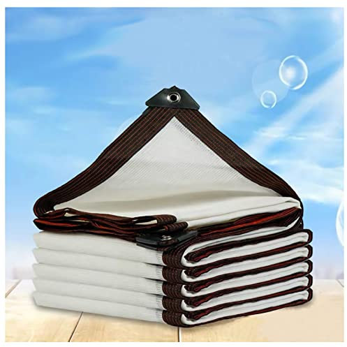 NA Shade Netting 12-pin 95% Sunblock Shade Cloth - White Bulk UV Resistant Fabric Mesh Tarp Sunblock Plants Flowers Pet Kennels Outdoor Screen -1x3m