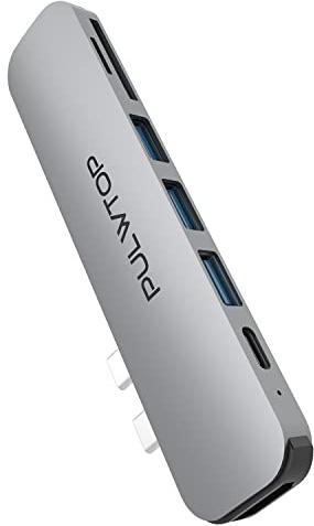 PULWTOP Adattatore Hub USB C Per MacBook Pro/Air | USB C Hub Con 4K@60 Hz HDMI,100 W PD,40 Gbps, SD/TF,3 USB 3.0,Dock,Multiporta Per MacBook Air ecc