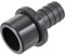 sourcing map Raccord de tuyau en PVC 20 mm barbelé x 32 mm OD Spigot Adaptateur de tube droit Raccord rapide Noir