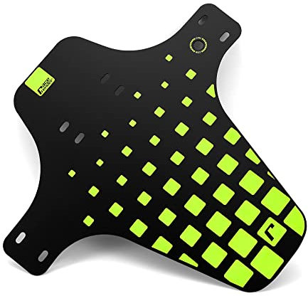 RaceFender Pixel Front 2.0 Fahrrad Schutzblech Mudguard MTB E-Bike 27,5, 29 (Neon Yellow)