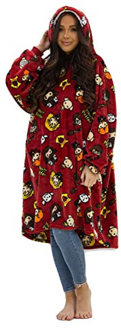 GAMER Fleece Oversized Hoodie - Official Gaming Movie Designs - Super Soft Lounger Blanket Hoody - 100% Polyester - Available in Adults (L) and Kids (M) Sizes (Medium)