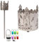 Gartenfackel RGB LED Leuchte Motiv Leuchtturm - Rost Lampe Gartenlampe RGB LED Leuchte für draußen Gartenleuchte Fackel Garten