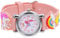 Mikikit Bunte Kinderuhr Mit Einhorn-Design Verstellbare Silikonarmbanduhr Für Jungen Und Mädchen Praktische Lernuhr Für Junge Mädchen Geschenkidee Zum Geburtstag Leicht Und Tragbar