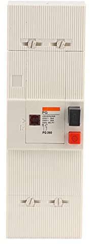 Disjoncteur Monophasé, Disjoncteur Basse Tension 30-60A 2 Pôles 50Hz/60Hz Monophasé Rail DIN pour Système de Distribution D'énergie D'éclairage (type C) et Moteurs (type D)
