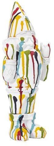 Paris Prix Statuette Design Nain de Jardin Rock 33cm Blanc