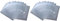 EXXO by HFP 90861 Dokumententasche mit Klettverschluss A6 quer, 10 Stück, transparent natur, 160 x 120 mm (Packung mit 2)