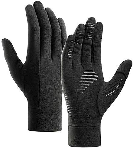 Eroilor Sport Laufhandschuhe Stretchy Liner Dünne Handschuhe - Schwarz - L/XL