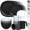 Greentainer 28 pcs Geschirrsets aus Kunststoff | Leichtes und Unzerbrechliches Komplett-Set,Tellerset, Schüsseln,Tassen,Tafel-Service für 4 Person, ideal für Kinder & Erwachsene Wiederverwendbar