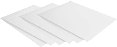 AC - Pack de 6 láminas de cartón pluma, grosor 5 mm, manualidades, soportes para presentaciones, maquetas, base de cuadros, decoración (Blanco, 50 x 70 cm)