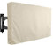 ZPFDSG Funda para Televisor Cubierta de TV for Exteriores de 22 a 75 Pulgadas, Cubierta Impermeable a Prueba de Polvo, Funda Oxford 600D, Caja de TV Negra y Beige(Beige,60X65inch)