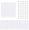 SUPERFINDINGS 10Pcs PP Plastic Wall Hole Cover Sheets with 100Pcs Plastic Stickers 15.2cm/5.98 PVC Material Dustproof Cover Plate Square Frosted Blank Plate for Wall Plasterboard Hole Covering