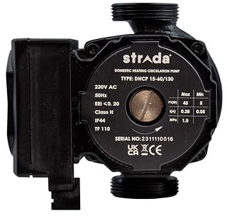 Strada Products Domestic Heating Circulation Pump 15-60/130 DHCP Compatible with Grundfos UPS2, UPM3, UPS3